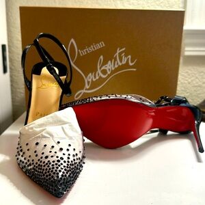 Christian Louboutin “Clare sling 80 Patent” size 40